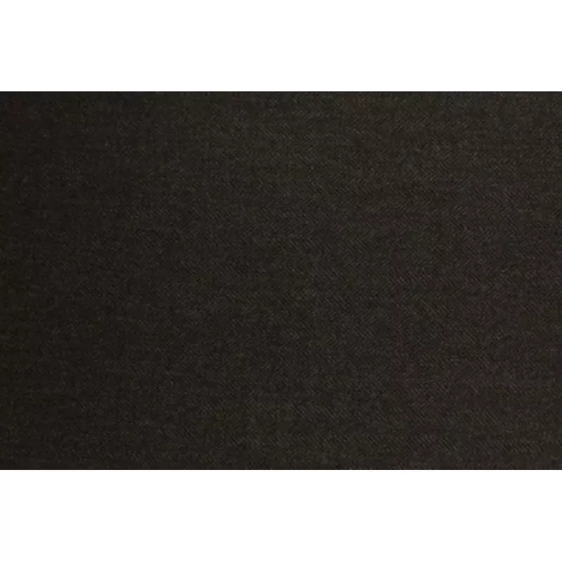 Wool Herringbone Fabric in Dark Brown