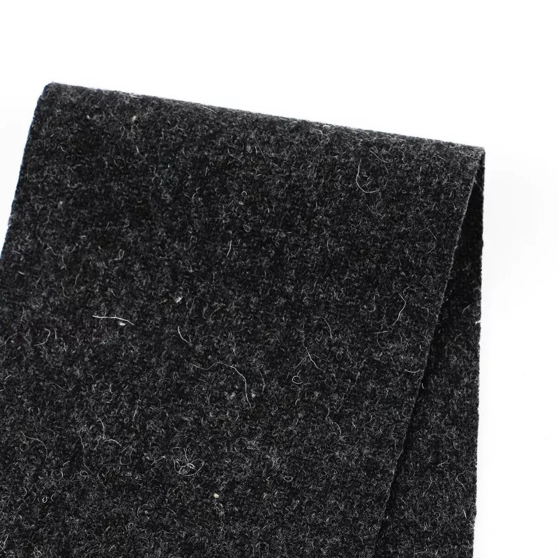 Woolly Twill Coating – Coal