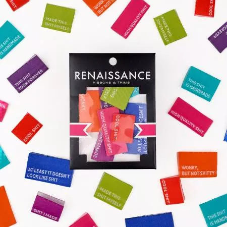 Woven Label Pack - Oh Shoot Multipack -8 pcs - Renaissance Ribbons
