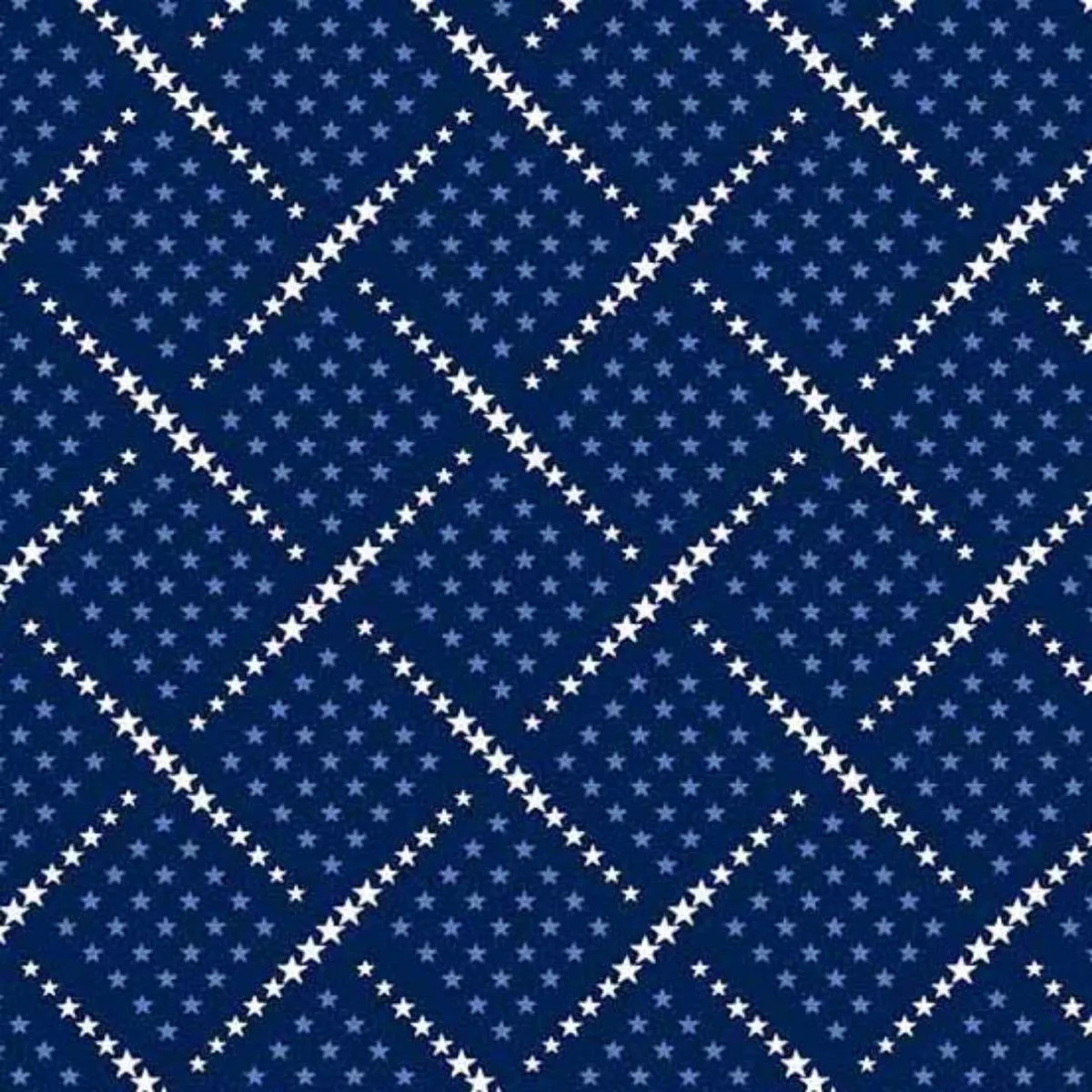 Woven Stars Navy by AF Studio