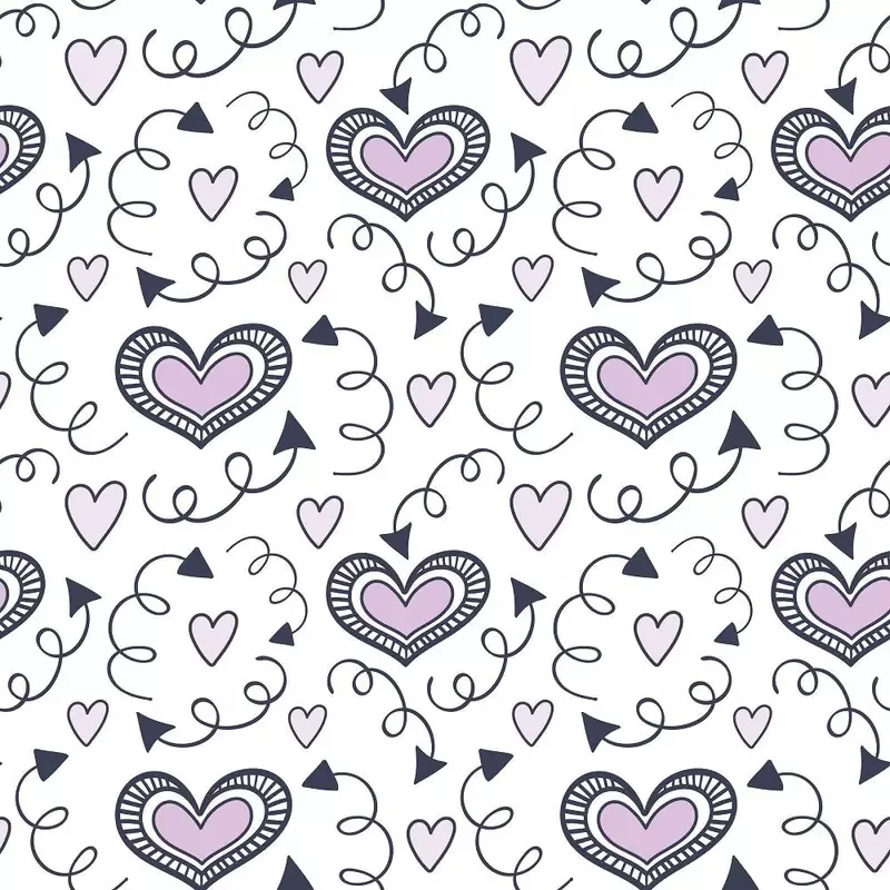 XOXO Hearts Pattern #6 Fabric