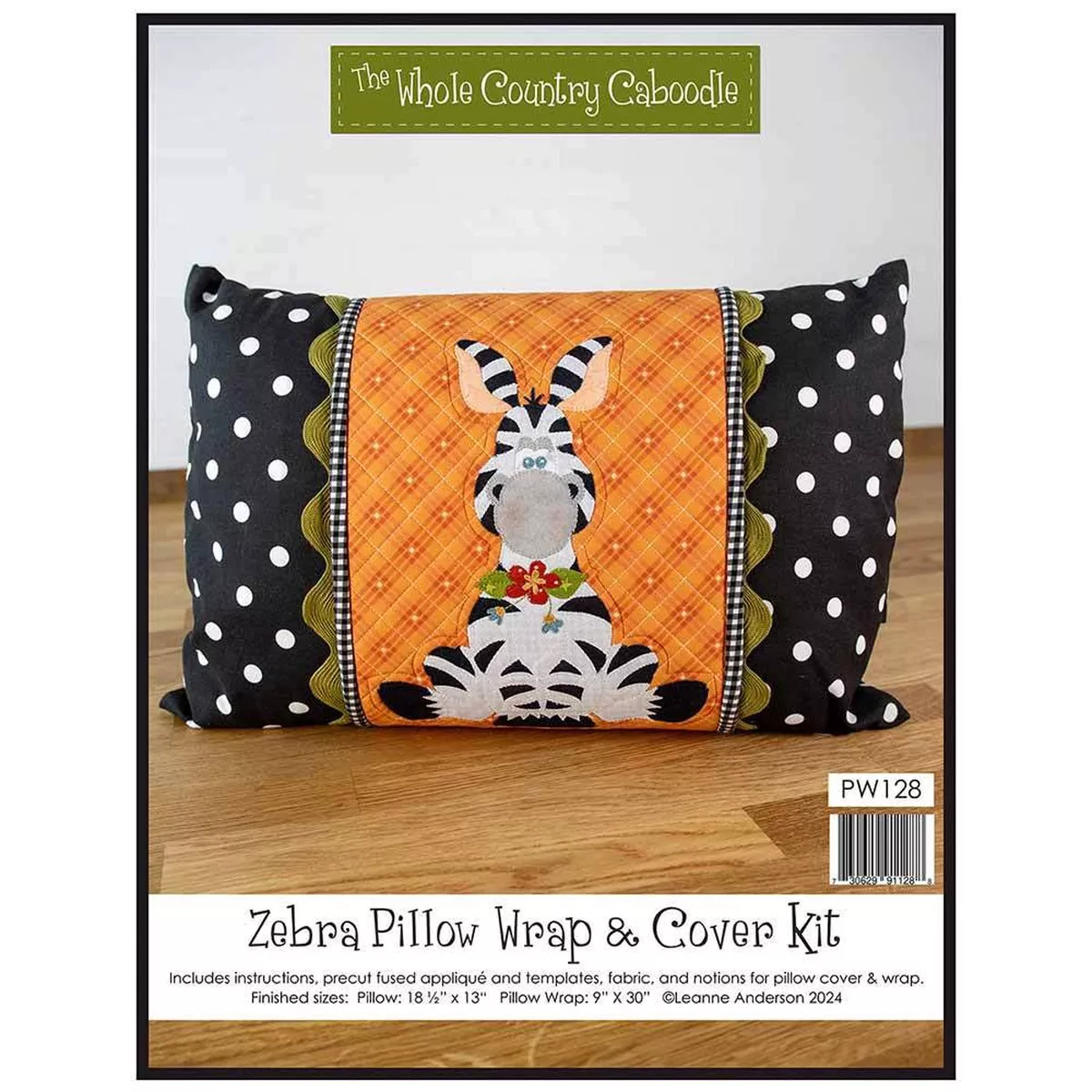Zebra Pillow Wrap & Cover Kit – Pattern