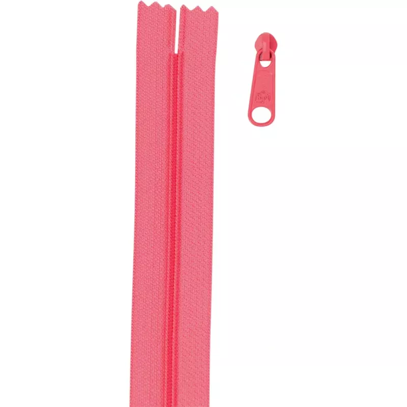 Zipper by the Yard Coral