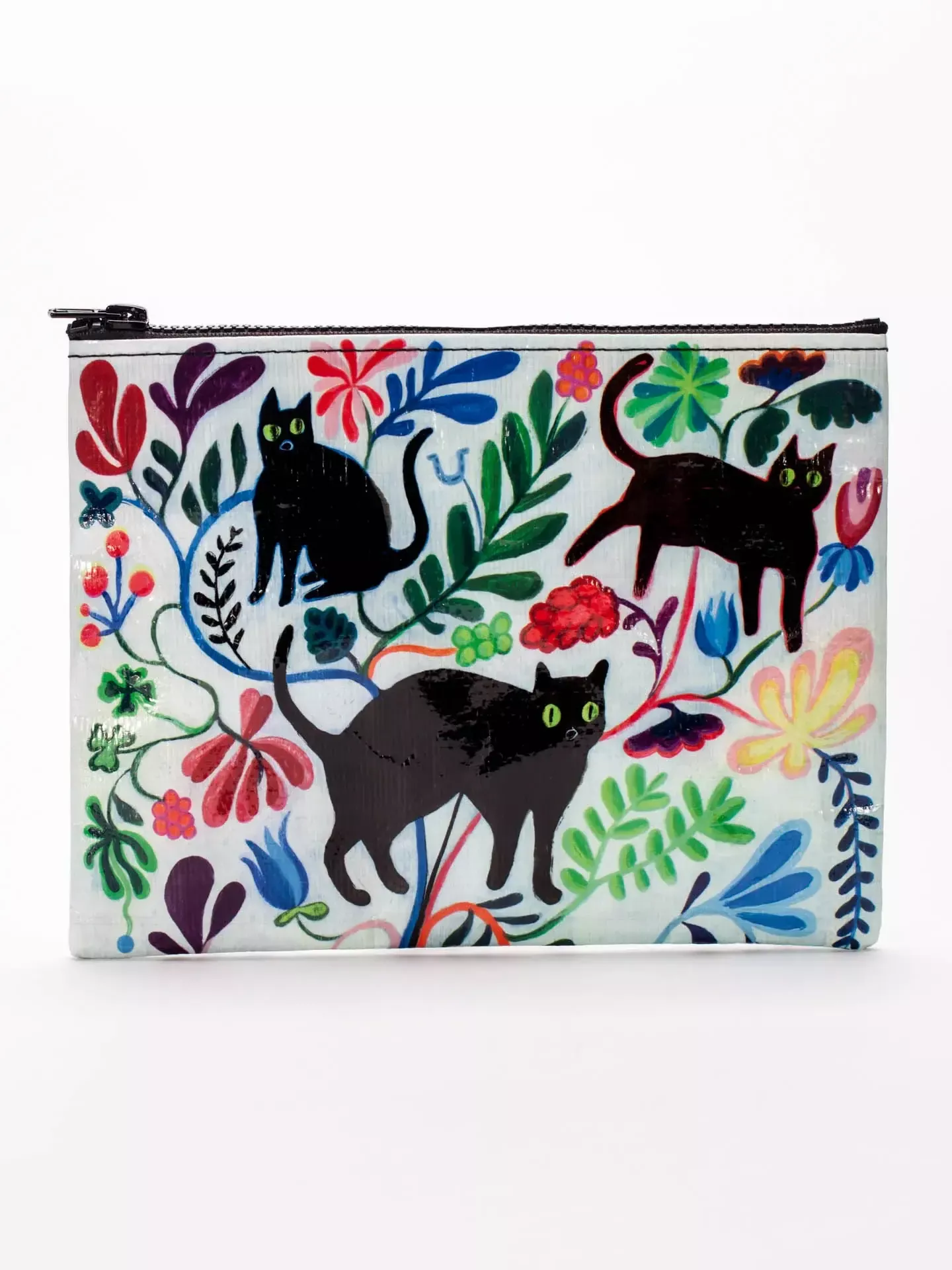 Zipper Pouch - Here Kitty - Blue Q