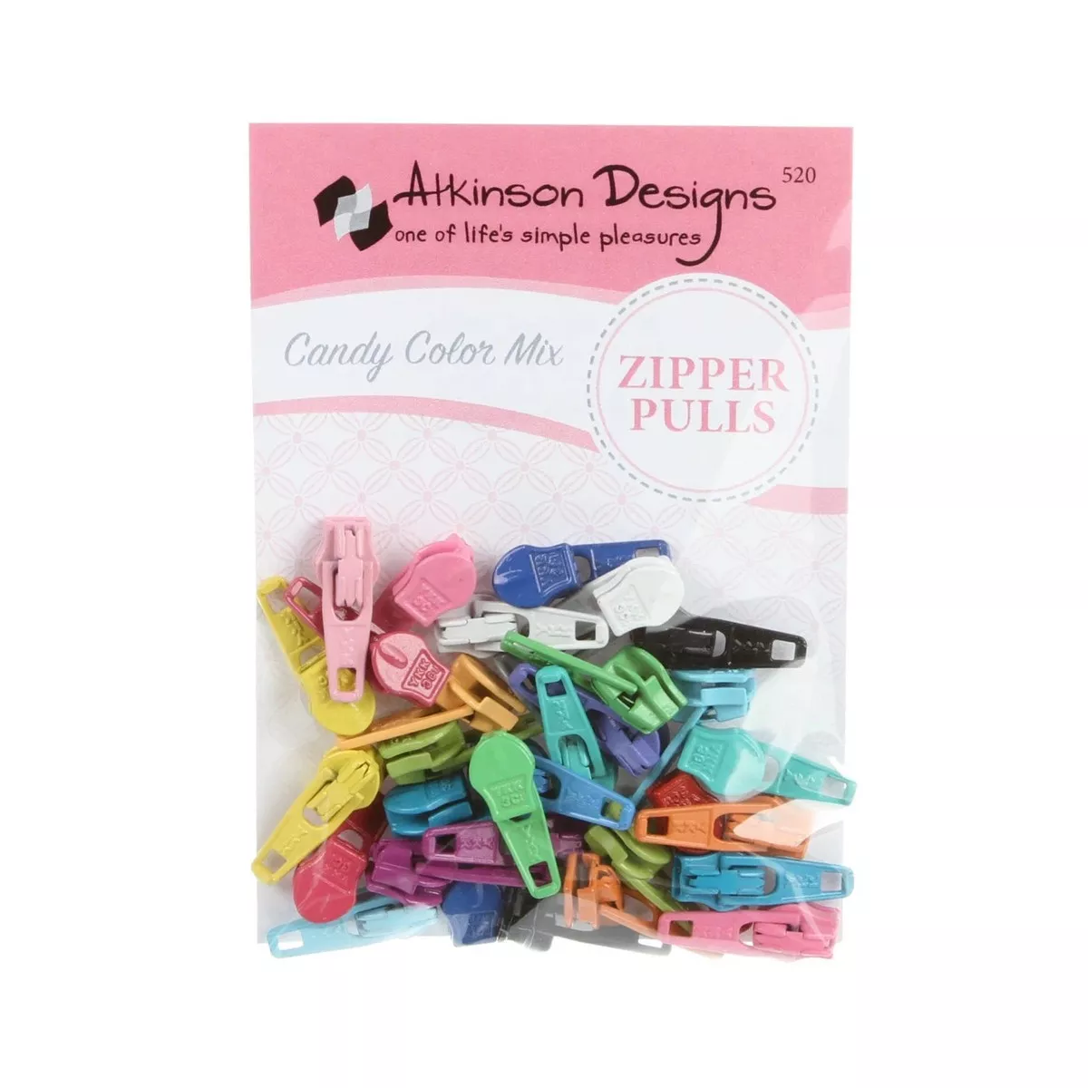Zipper Pulls – Candy Color Mix