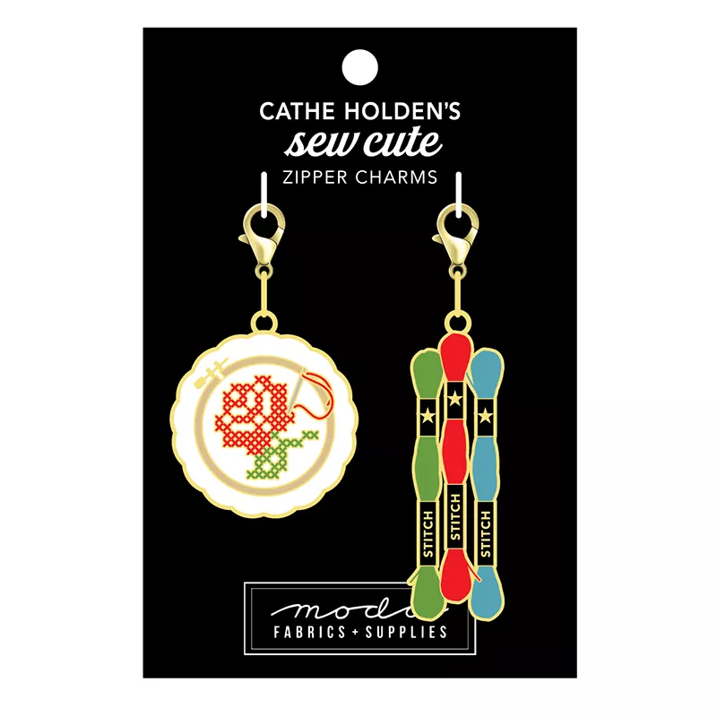 Zipper Pulls/Cross Stitch & Floss 2 ct