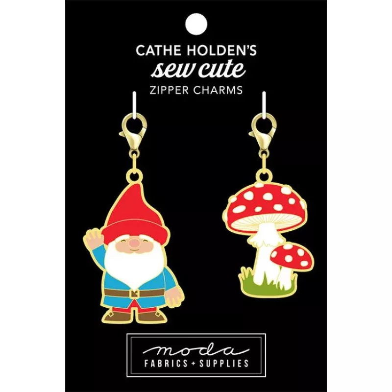 Zipper Pulls – Gnome & Mushroom