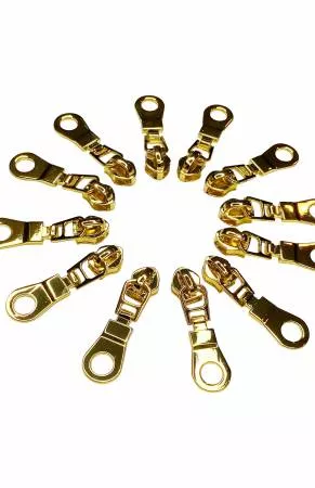 Zipper Pulls - Gold - 6 pcs - Sassafras Lane Designs