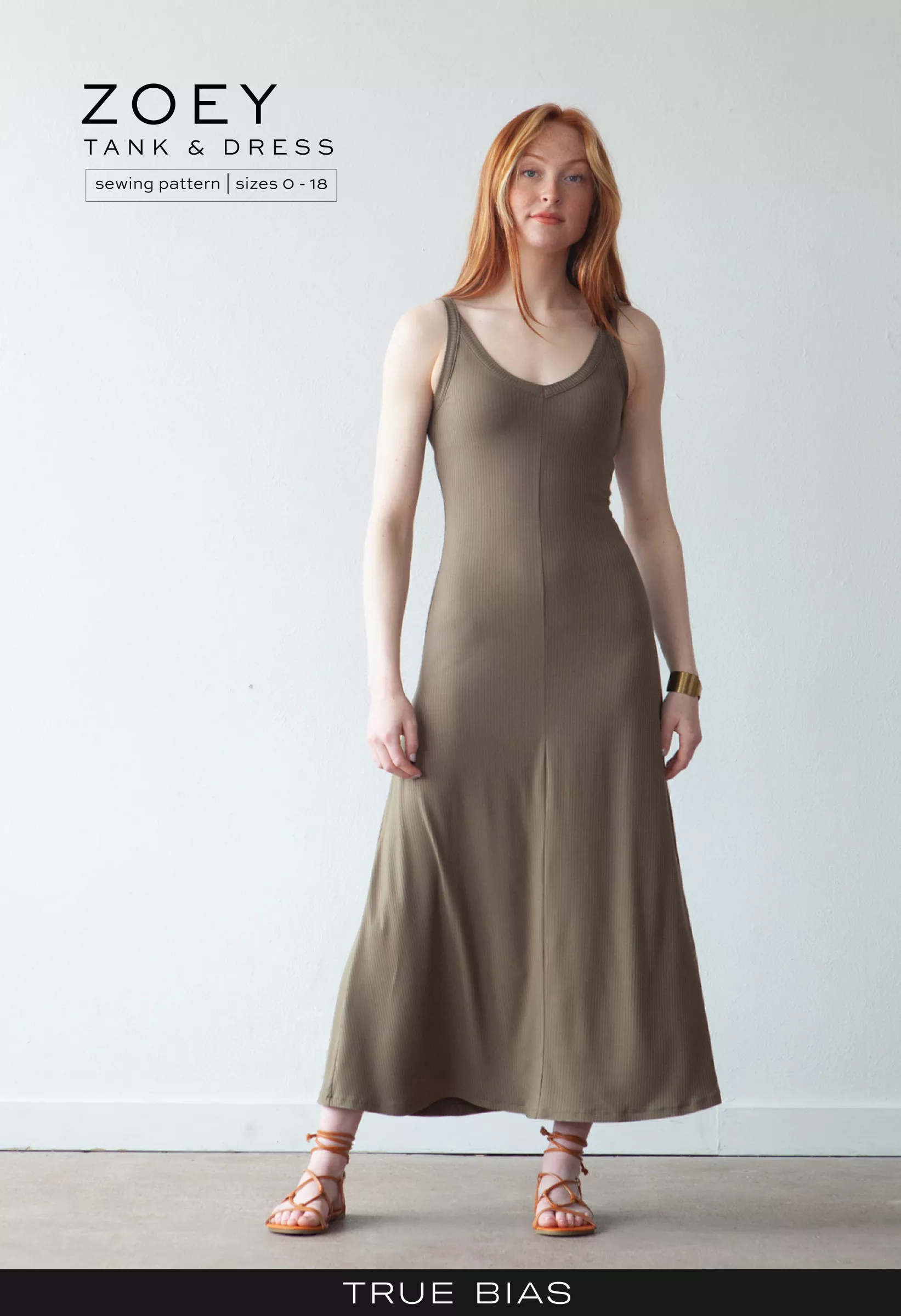 Zoey Tank & Dress - Sizes 0 - 18 - True Bias